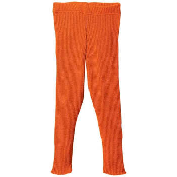 Strick-Leggings -  Merinowolle - orange | disana