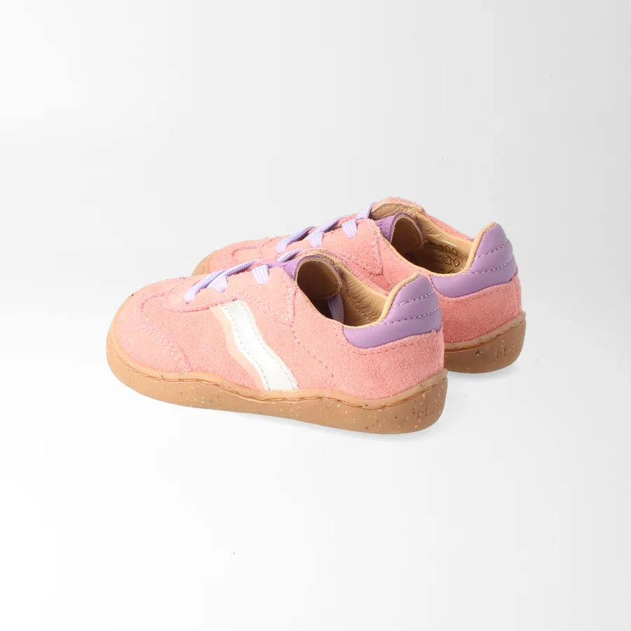 bLIFESTYLE Barfußschuh wildbieneSTYLE BABY wolkenrosa – Leder-Sneaker für erste Schritte-ansicht hinten